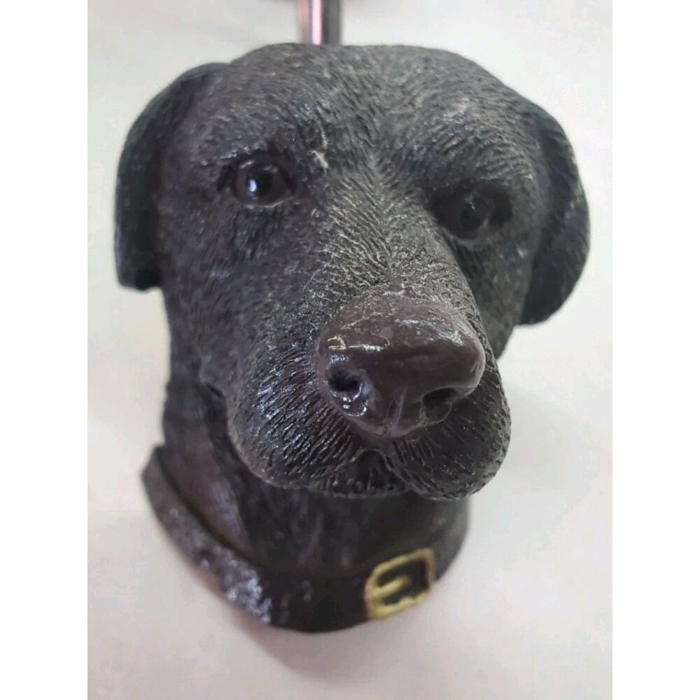 Set of 12 Labrador Retriever Shower Curtain Hooks Black Brown & Blonde Labs - Picture 3 of 14